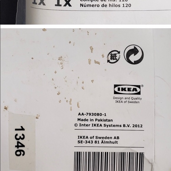 Ikea Krakris Grey White Squiggle Modern Art Twin Duvet /matching pillow sham - Picture 6 of 12